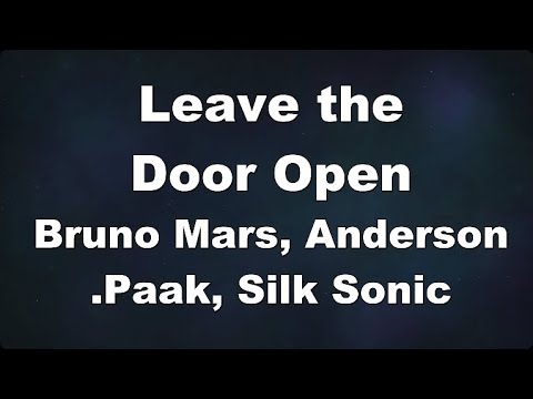 Karaoke♬ Leave the Door Open – Bruno Mars, Anderson .Paak, Silk Sonic 【No Guide Melody】