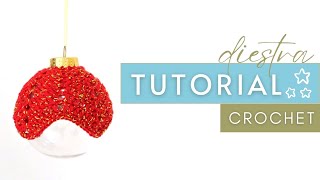 ✨BOLA de NAVIDAD a Crochet Paso a Paso 🎄 | 🤚🏻 DIESTRA | Chic DIY ✨#reciclajecreativo #crochet