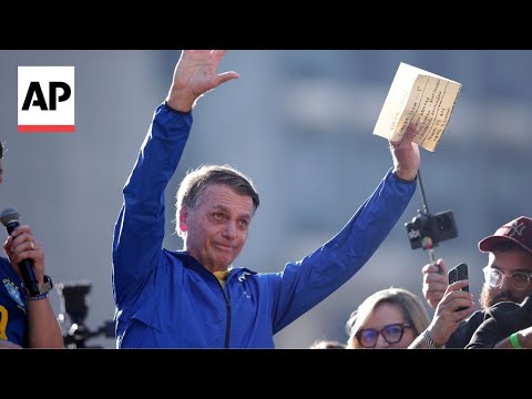 YouTube video thumbnail: Bolsonaro Rallies Supporters in Brazil to Protest his Supreme Court Trial