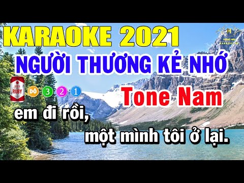 Người Thương Kẻ Nhớ Karaoke Tone Nam Nhạc Sống 2021 | Trọng Hiếu