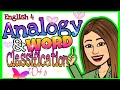 Understanding Analogy and Word Classification