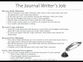 Journal Entry Guidelines for Expeditions