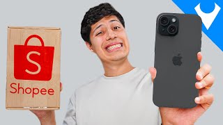 Comprei um iPhone 15 BARATO na SHOPEE mas não esperava POR ISSO!