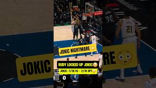 Jokic had a NIGHTMARE against Rudy😳