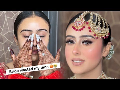 Anandkaraj Morning Bridal tutorial by @Manveenmakeovers STORY TELLING of bride 😭😡😡