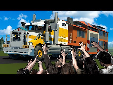 Zombie Survival in Semi Truck CAMPER?! (Stormworks)