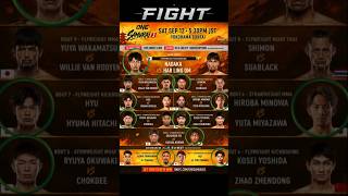 ONE SAMURAI 3 🔥 Nadaka vs Har Ling Om | Full Card Fight Predictions Best Picks #onechampionship