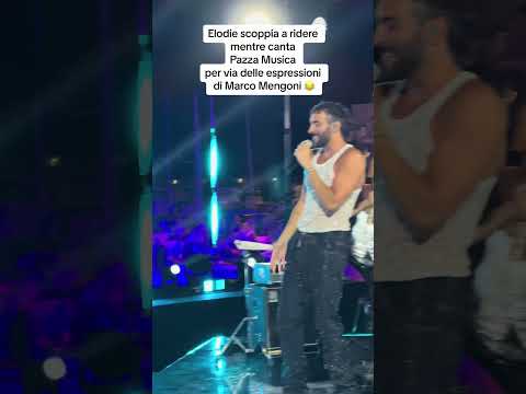 Elodie e Marco Mengoni #elodie #marcomengoni #concerto #fail #funny #meme