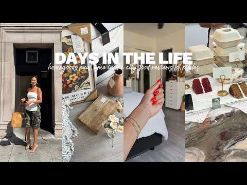 vlog: homegoods haul, spending time in the city, food reviews lol, pilates