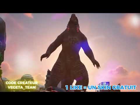 Voici la NOUVELLE MISE A JOUR GODZILLA X KONG  sur Fortnite !!