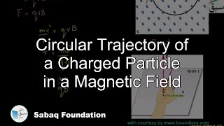 Circular Trajectory of a Charged Particle in a Magnetic Field