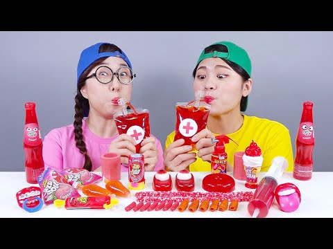 Convenience Store Red Dessert Honey jelly Chocolate Mukbang DONA