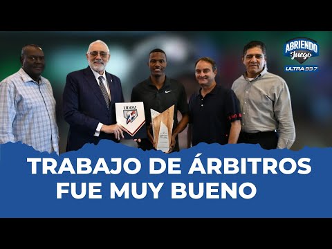 Vitelio Mejía satisfecho con el trabajo de los árbitros y el centro de revisiones