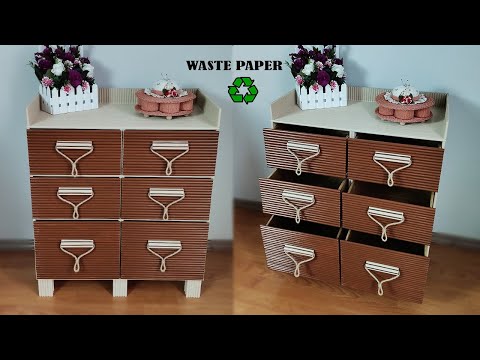 Watch Waste Paper Transform Into Amazing Furniture - Recycle DIY