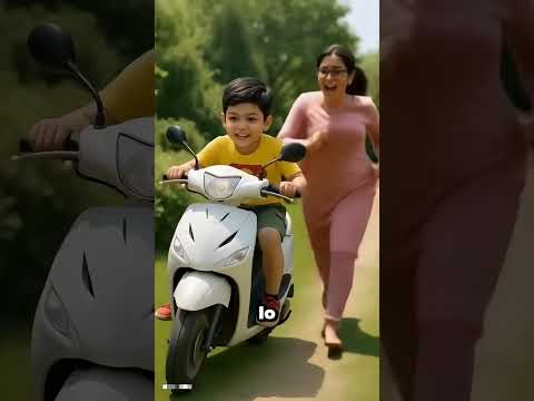 Il bambino guida la moto! 😱