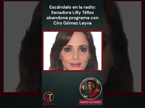 Escándalo en la radio: Senadora Lilly Téllez abandona programa con Ciro Gómez Leyva