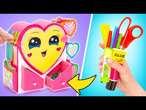 कार्डबोर्ड से DIY ऑर्गेनाइज़र | बैक टू स्कूल क्राफ्ट्स