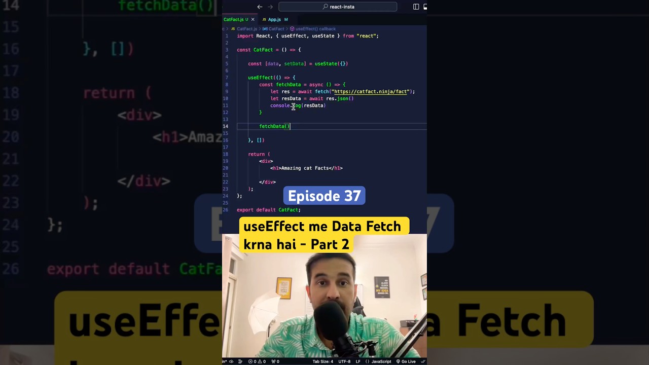 Data Fetching in useEffect - Part 2 #reactjstutorial #reactjs