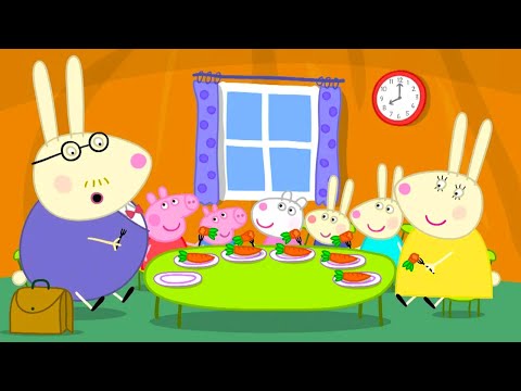 Cena con la familia Rabbit | Peppa Pig en Español Episodios Completos