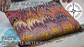 Paper Marbling Fundamentals Part 2: How to Make Marbled Paper Start to Finish - Full Tutorial