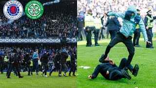 Rangers vs Celtic in the quarter finals of the Scottish cup and a big fight breaks out at ibrox 