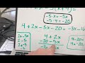 Distributive Property and Like Terms Challenge