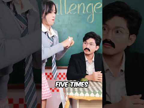 The teacher challenges the students with a tricky apple! 😏...