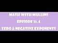 Exploring Zero and Negative Exponents