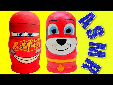 ASMR Paw Patrol Nesting Dolls Satisfying Unboxing Review ❤️#asmr #pawpatrol #disney #unboxing #fyp