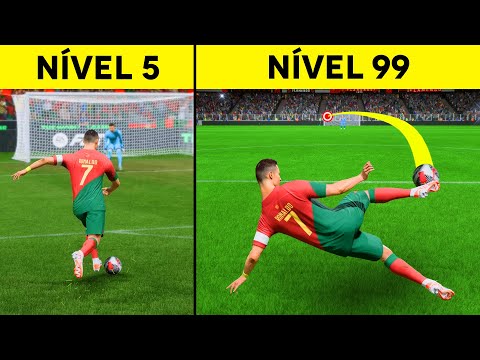 Gols IMPOSSÍVEIS do Ronaldo Nível 1 ao Nível 100