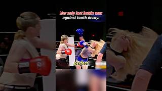 She believes that if she can wrestling with men, she can fight with girls.😂 #boxing