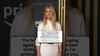 Celine Dion announces her return to the stage