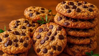 نساي الطريقه القديمه ديال الكوكيز🤫 وحضريه غير بالماء بلا زبده وبلا بيض كوكيز الشوفان 