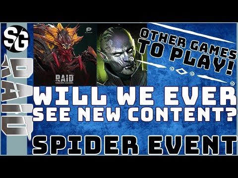 RAID SHADOW LEGENDS | SPIDER EVENT | WILL WE EVER SEE CONTENT | OTHER GAMES TO PLAY IN 2020