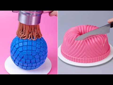 Most Satisfying Chocolate Cake With Milk Cream | So Yummy Cake Decorating Recipes | Tasty Cake