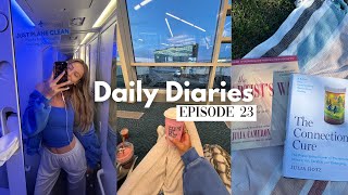 a day in my life, travel prep and current reads | daily diaries ep. 23
