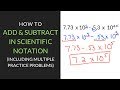 Adding and Subtracting in Scientific Notation Explained