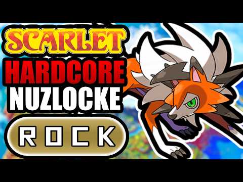 Pokémon Scarlet Hardcore Nuzlocke - Rock Types Only! (No items, No overleveling)