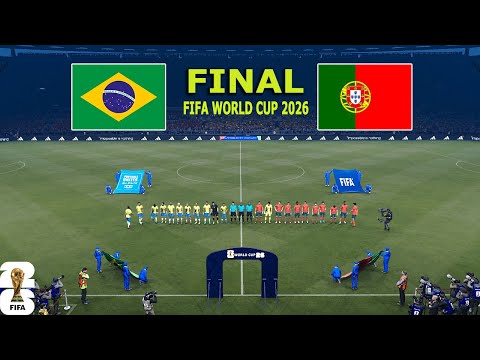 BRAZIL vs PORTUGAL - FINAL  | FIFA World Cup 2026 USA | Full Match All Goals | PES Gameplay