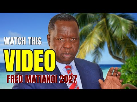 Fred Matiang'i's SHOCKING Decision: Will He Run for President in 2027?!