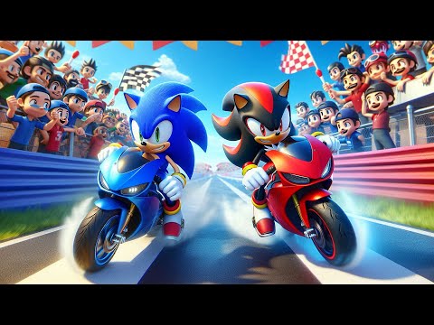 SONIC x SHADOW GENERATIONS The Ultimate Motor Race!! - Funny Story - Sonic The Hedgehog 3 Animation