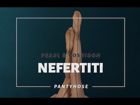 Pearl & Poseidon's Nefertiti - Crotchless See Through Cuban Heel Wet Look Shiny Pantyhose