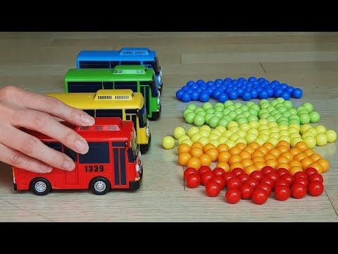 TAYO CAR COLOR BALL PLAY 타요 주행 껌볼 컬러볼