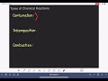 Chemical Reaction Types and Balancing