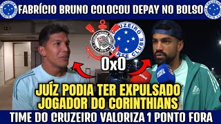 👀🔥 JUIZ METEU A MÃO NO CRUZEIRO? LUCAS ROMERO E FABRÍCIO BRUNO NA ZONA MISTA PÓS JOGO.