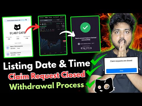 Cats Listing Date & Time Confirmed 🔥 Cats Token Withdrawal Process On Bybit | Claim Request Closed