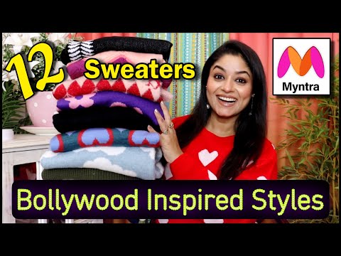 Myntra EORS Sale Haul 12 Sweaters Bollywood Inspired Winter Wear Haul / with Vaishali Mitra