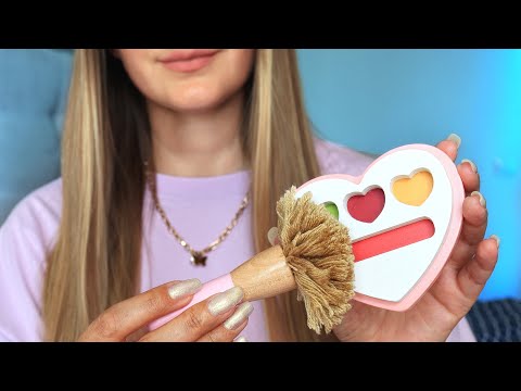 ASMR Wooden Makeup Roleplay 🫧 Soft Brushes & Personal Attention ✨