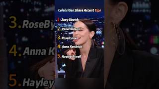 Celebrities Share Accent Tips #celebrity #funny #foryou