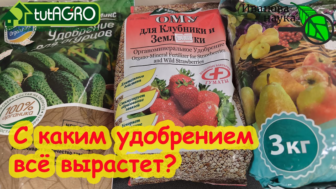 С этими удобрениями можно вырастить что угодно! Полезный урожай без вреда для почвы.